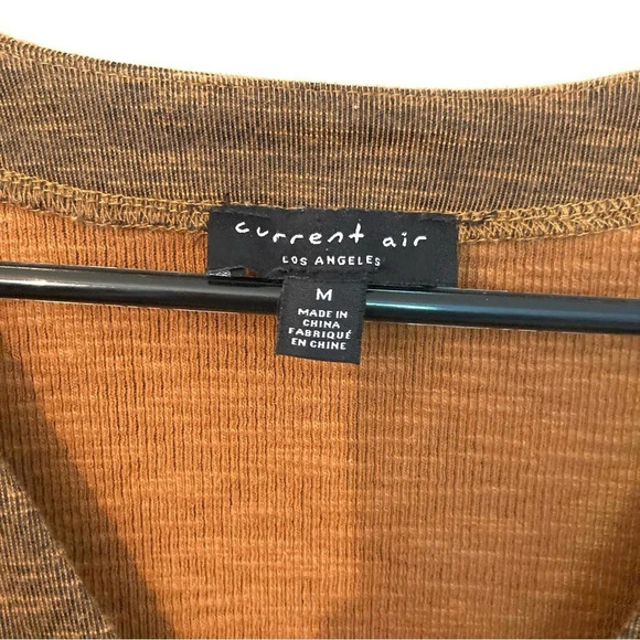 Anthropologie Current Air Heathered Orange Jumpsuit Medium - Picture 9 of 9